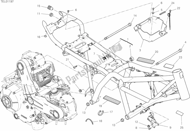 Toutes les pièces pour le Cadre du Ducati Scrambler Flat Track Thailand 803 2020